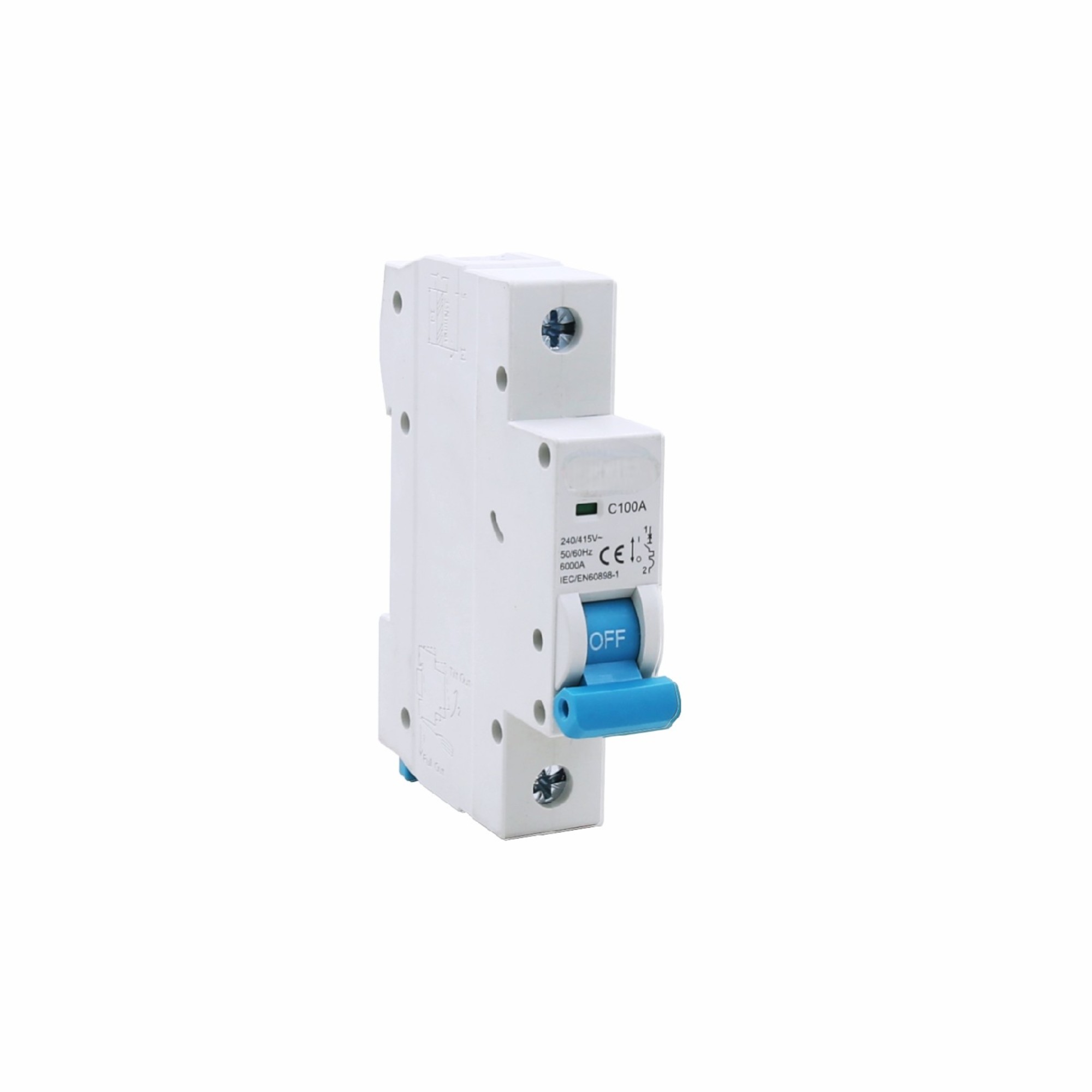 AC MCB từ điện từ cao | 80A-125A | 4p | Đường cong C/D | 6KA phá vỡ | IP20 | IEC