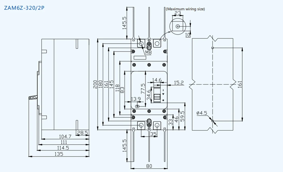 125A Circuit Breaker DC1000V MCCB
