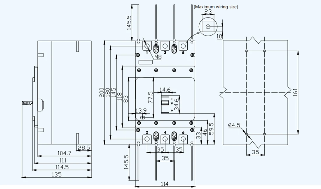 320A Circuit Breaker DC1500V