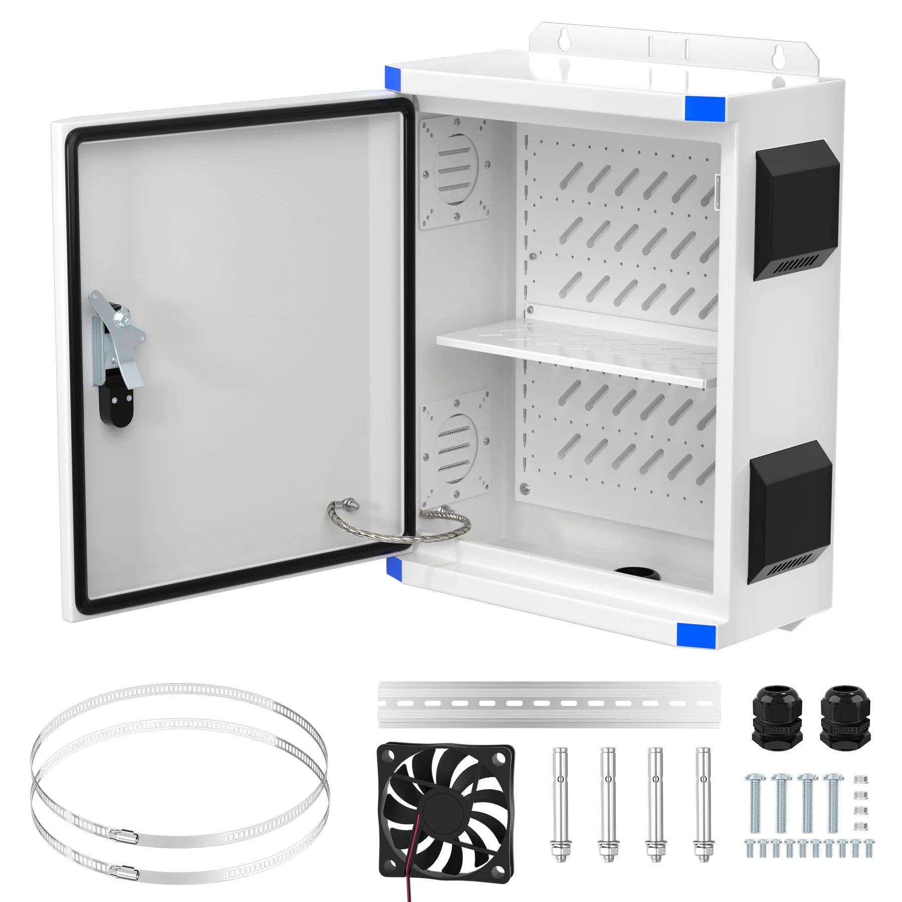 Hộp điện ngoài trời Nema Encloses với quạt làm mát 12V